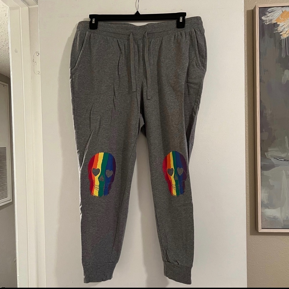 Torrid Celebrate Love gray sweats